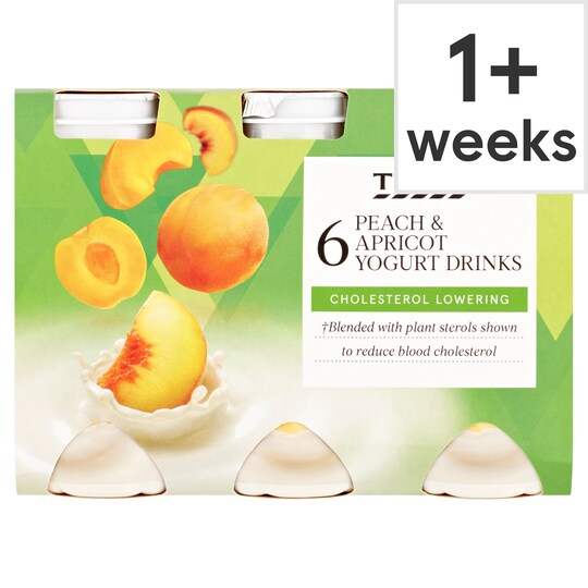 Tesco Chol Red Apricot & Peach Yogurt Drink 600G Tesco Groceries
