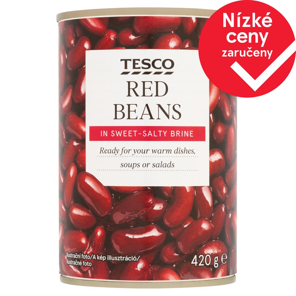 Tesco Červené fazole ve sladkokyselém nálevu 420g