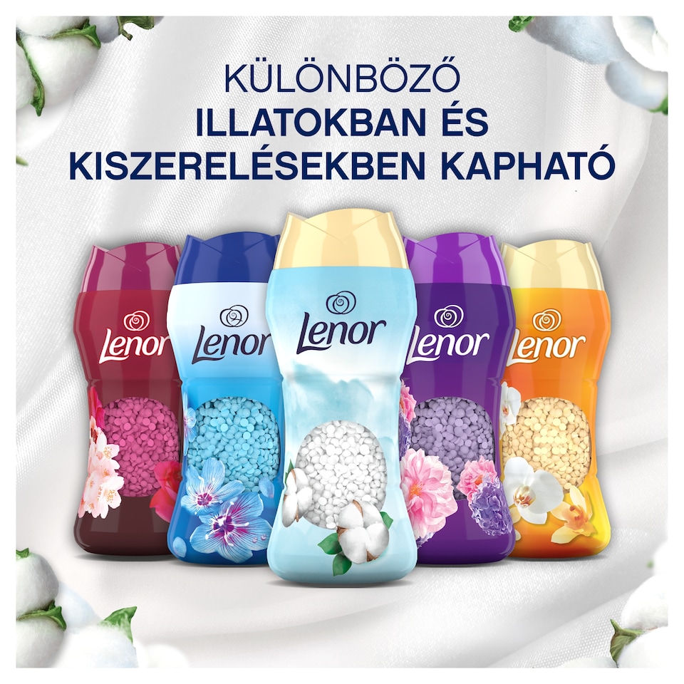 Lenor Könnyed, Mosáshoz Adható Illatfokozó Parfümgyöngyök 195g, Cotton Fresh  1. kép
