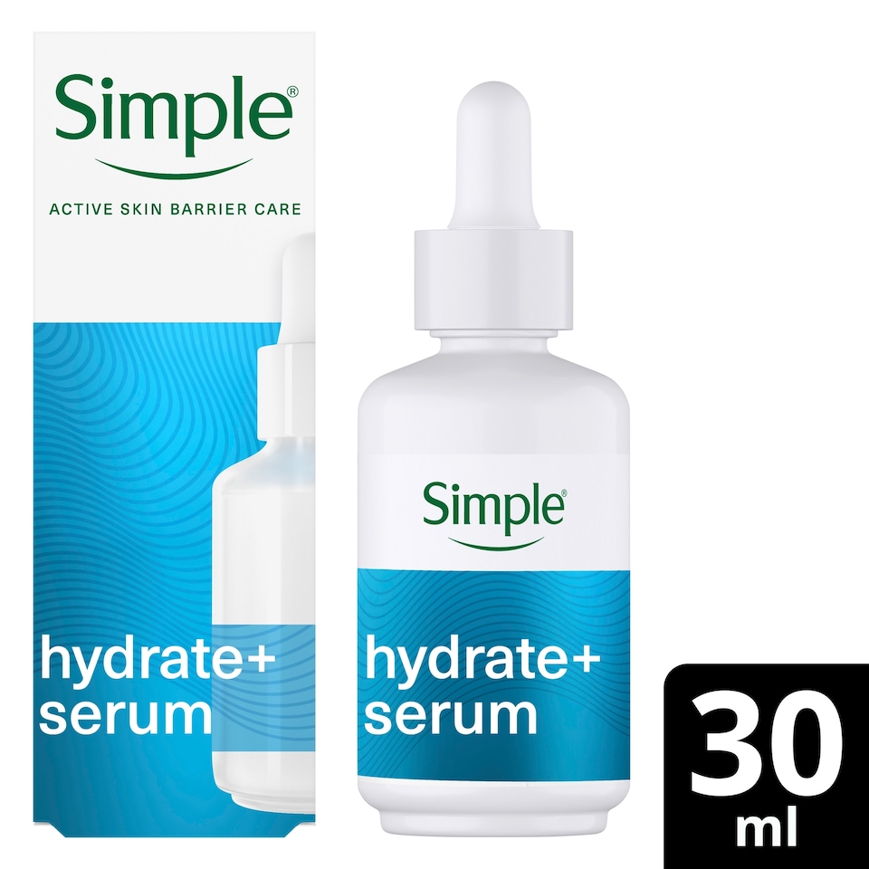 image 1 of Simple 3% Vitamin B5 & Hyaluronic Acid Booster Face Serum 30Ml