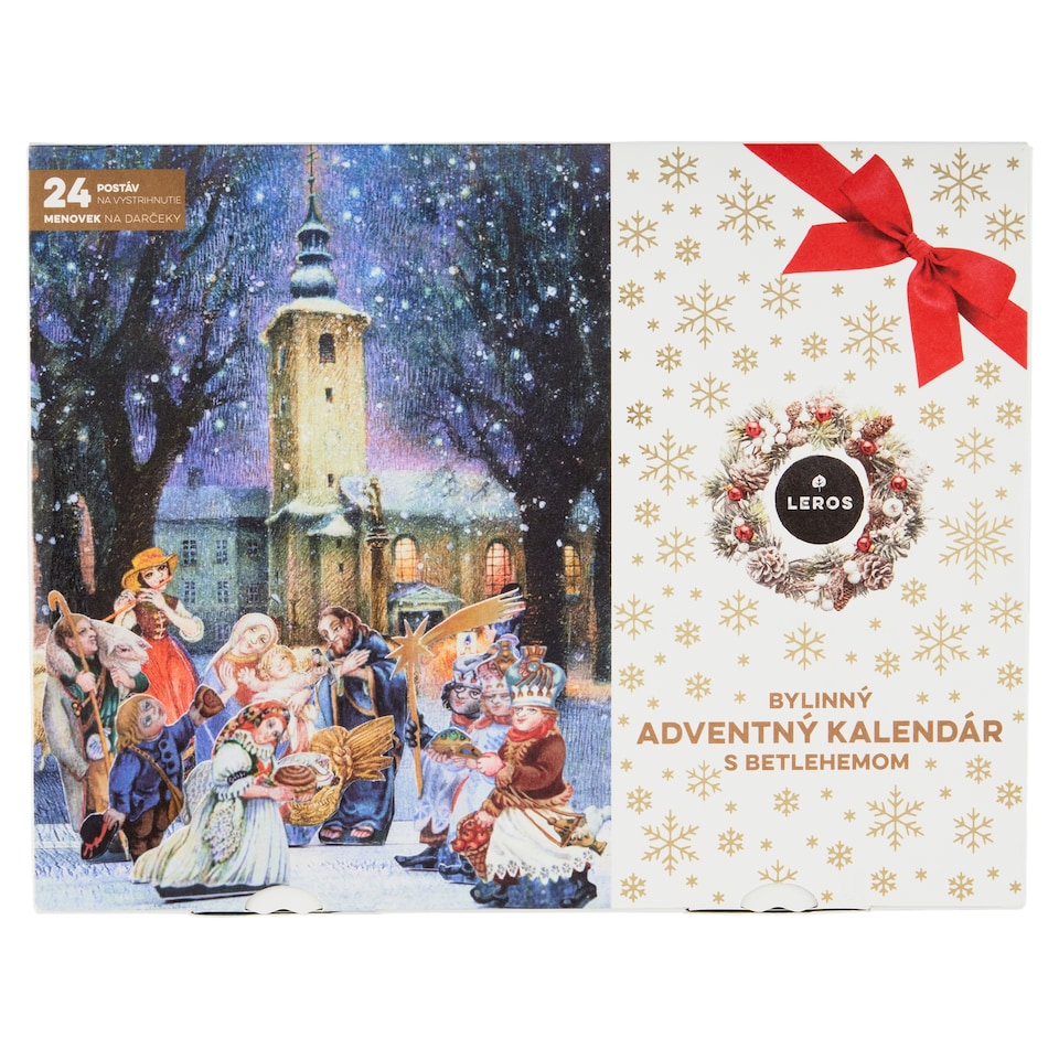 image 1 of Leros Herbal Advent Calendar with Nativity 24 Types of Tea in Tea Bags 40.9 g