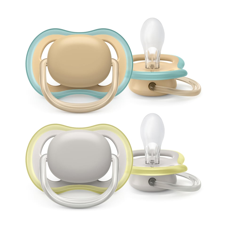 image 1 of Philips Avent Ultra Air Soother 0-6 months 2 pack