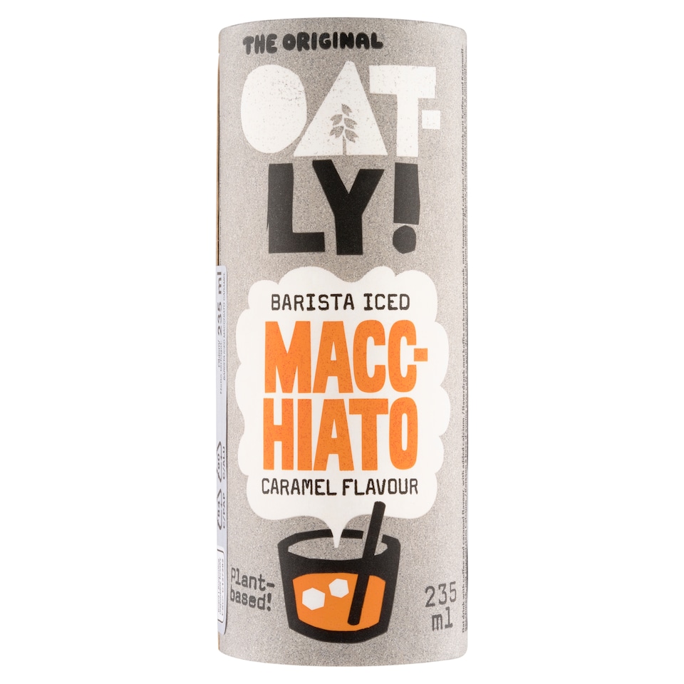 Obrázek 1 pro produkt Oatly! Ovesný nápoj s kávou Macchiato Caramel 235ml