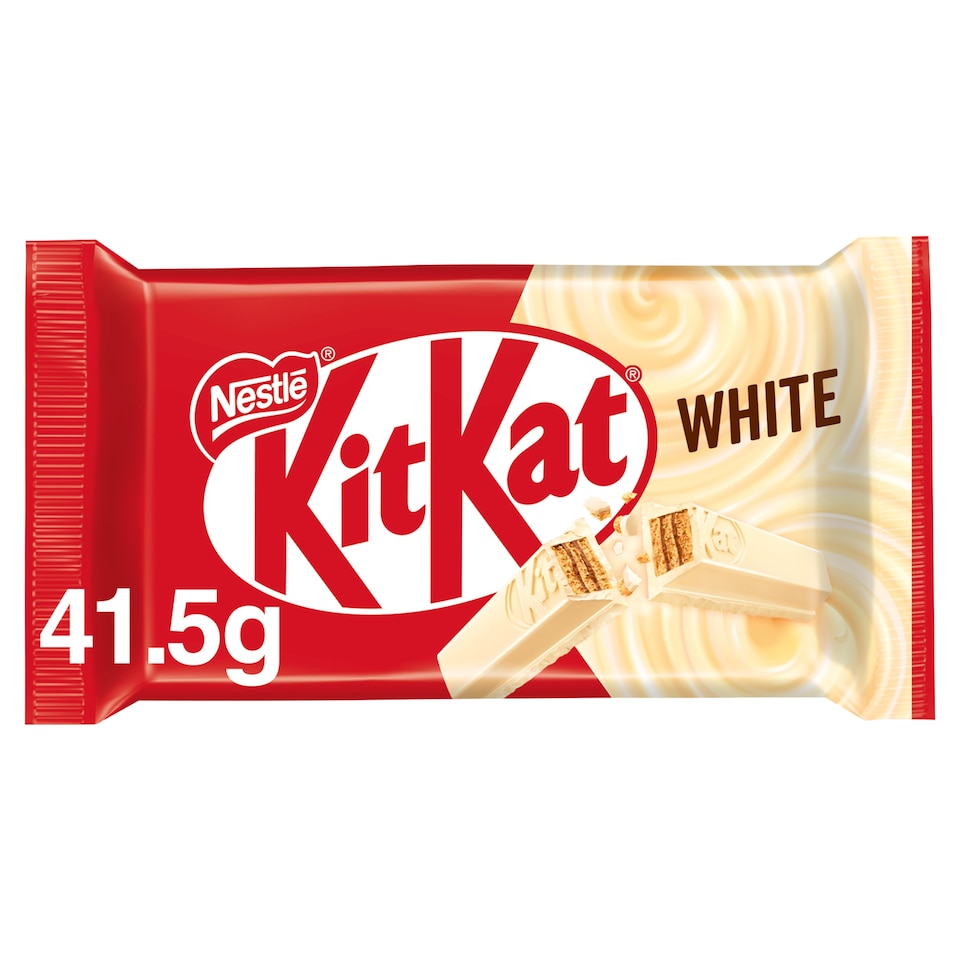 image 1 of Kit Kat 4 Finger White Chocolate Wafer Bar 41.5g