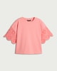 image 4 of F&F Pure Cotton Broderie Top in Pink