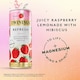 image 3 of Twinings Sparkling Tea refresh Juicy Raspberry Lemonade with Hibiscus 4x250ml