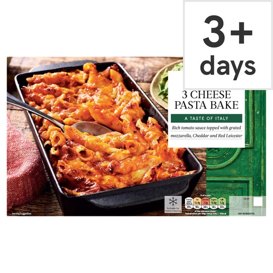 Tesco 3 Cheese Pasta Bake 800G Tesco Groceries