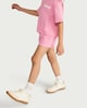 image 2 of F&F Girls Pure Cotton Co-ord Shorts in Pink