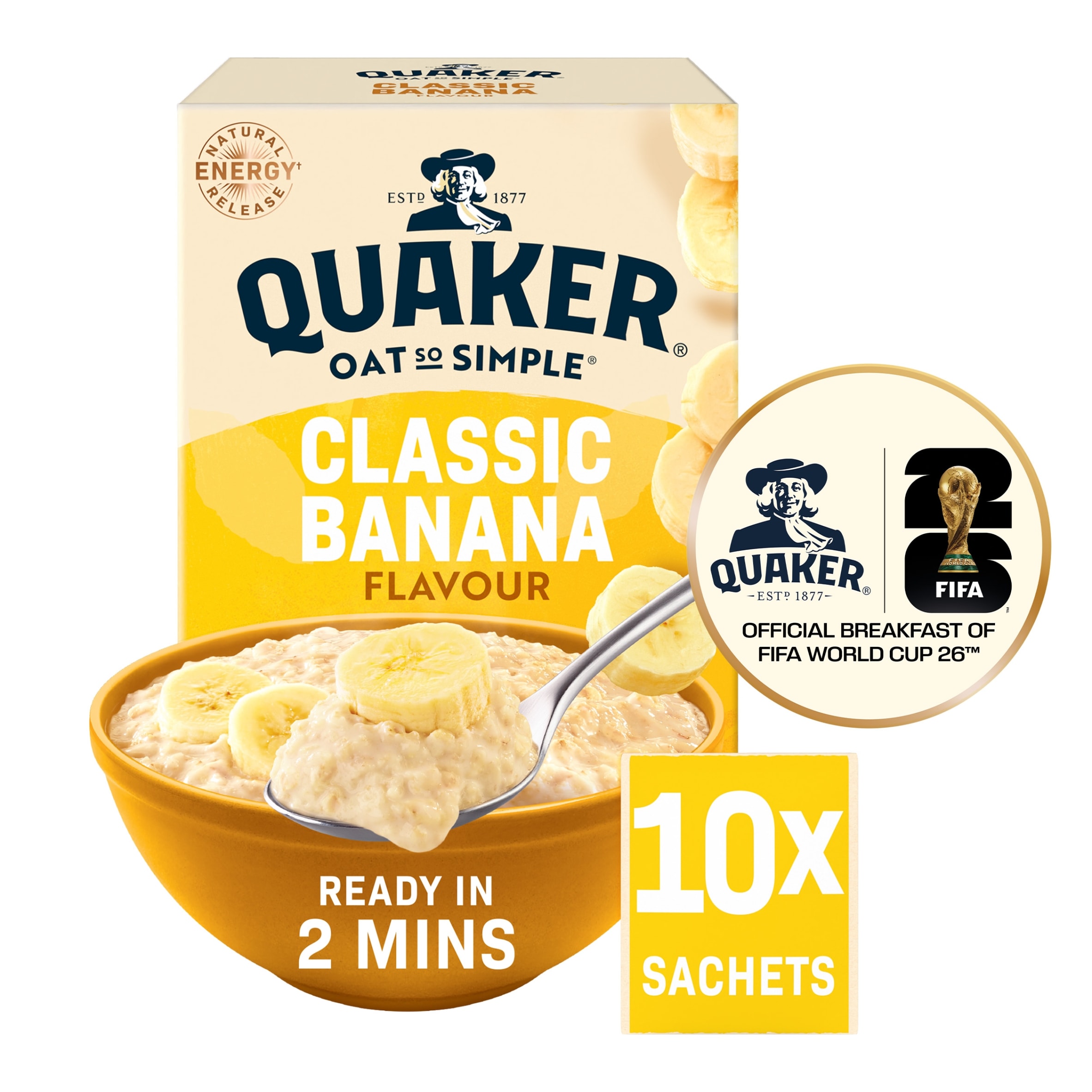 Quaker Oat So Simple Classic Banana Porridge Sachets 10x34.8g