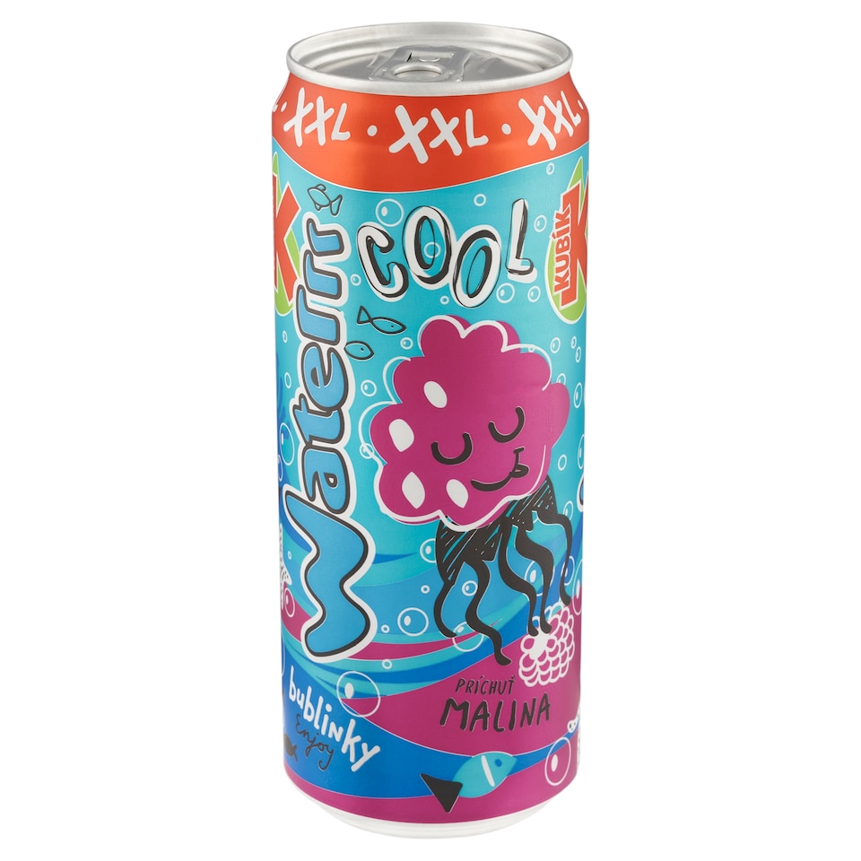 Kubík Waterrr Cool príchuť malina 330 ml