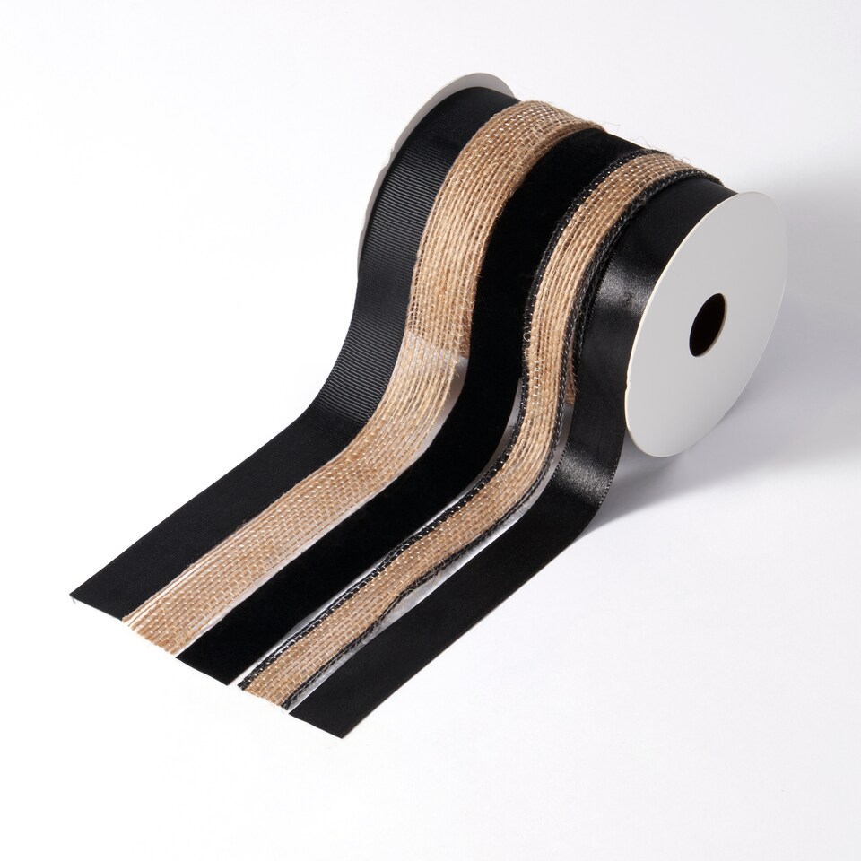 image 1 of Paperchase ReKrafted 5 Pack Assorted Ribbon Set