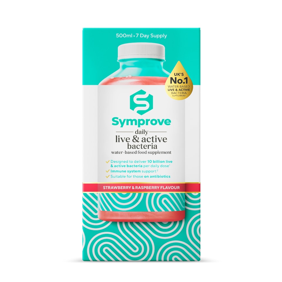 image 1 of Symprove Daily Gut Solution Strawberry & Raspberry Flavour 500ml