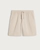 image 4 of F&F Boys Cotton Rich Drawstring Shorts in Stone