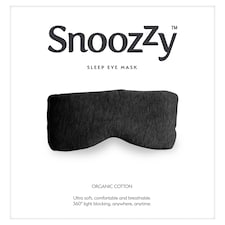 Snoozzy Organic Cotton Sleep Eye Mask Wrap in Dark Grey