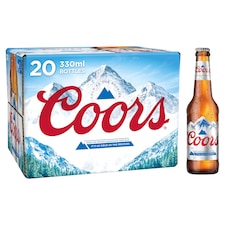 Coors Light 20 Pack Bottles 20X33cl
