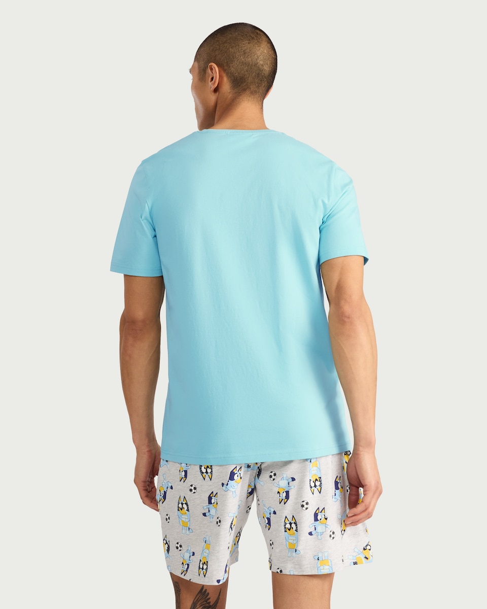 image 1 of Bluey Pure Cotton Short Pyjama Set in Multi