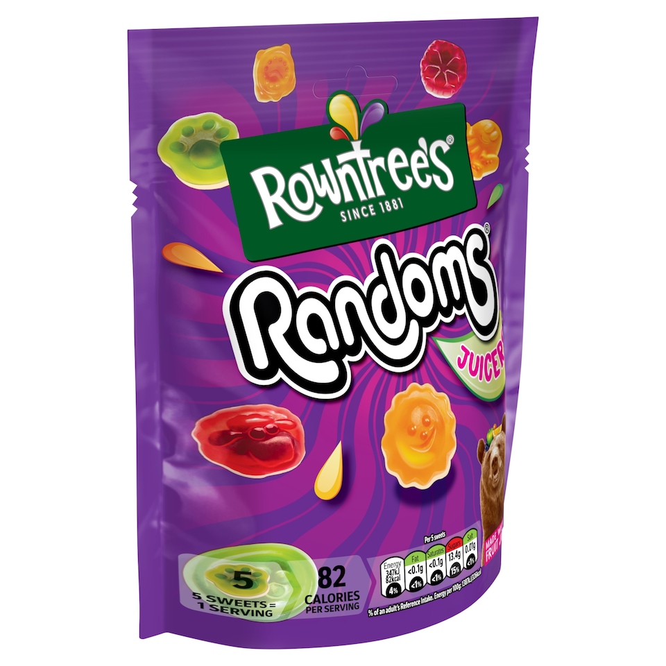 image 1 of Rowntree's Randoms Juicers Sweets Sharing Bag 140g