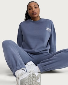 F&F Active AFTERCLASS Cotton Rich Slogan Sweatshirt in Blue