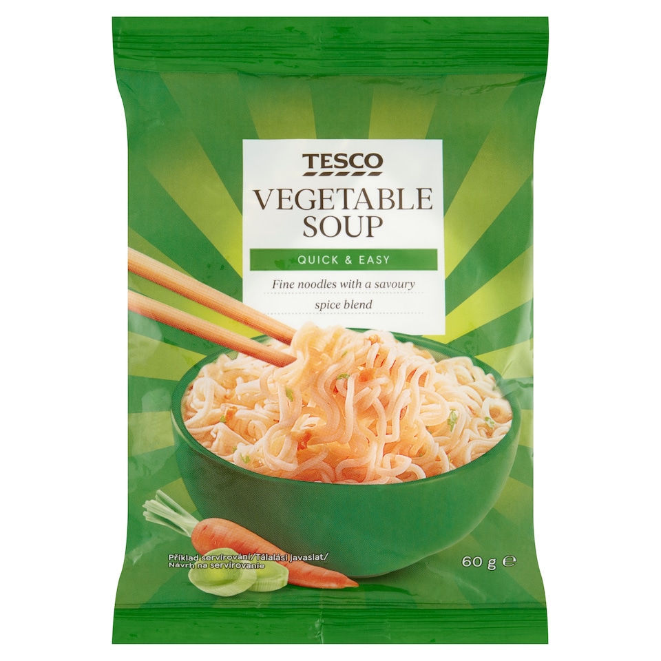 Tesco Instantná rezancová polievka zeleninová 60 g