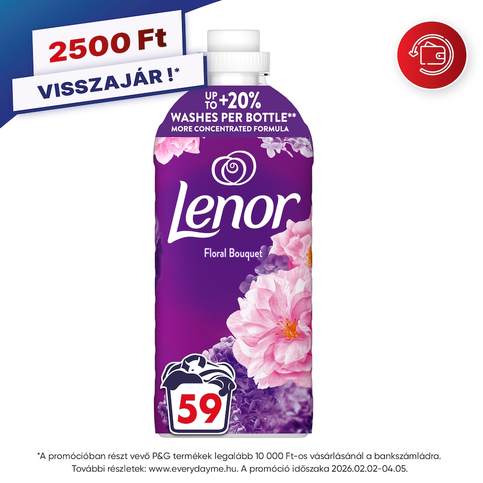 Lenor  Textilöblítő 59 Mosáshoz, Floral Bouquet  1. kép