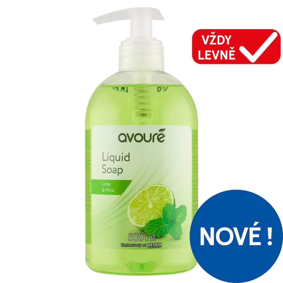 Avouré Tekuté mýdlo s vůní limetky a máty 500ml