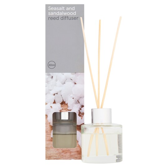 Tesco 30Ml Reed Diffuser Sea Salt & Sandalwood Tesco Groceries