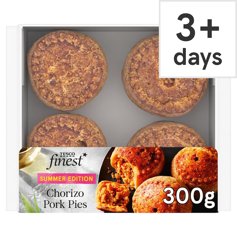 Tesco Finest Chorizo Pork Pies 300g
