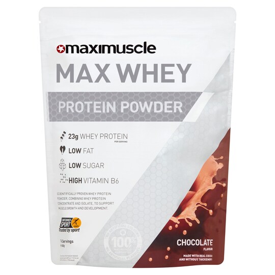 Maximuscle Max Whey Chocolate Flavoured Protein Powder 480G Tesco