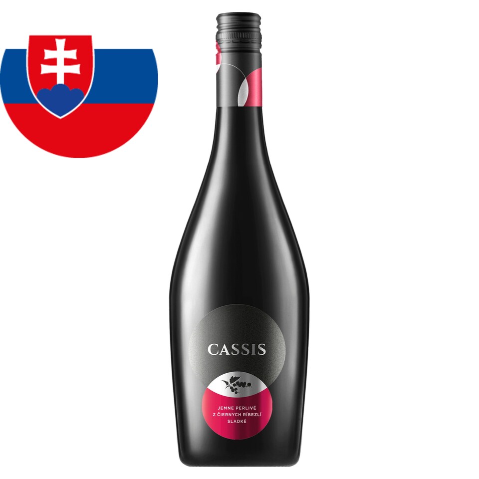 Cassis miešaný alkoholický nápoj z ovocného vína z čiernych ríbezlí 0,75 l