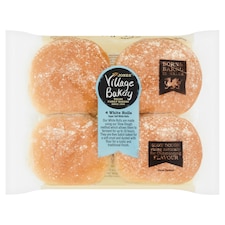 Jones Village Bakery Super Soft White Rolls 4 Pack