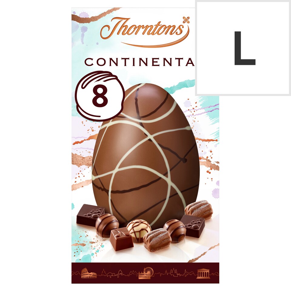 image 1 of Thorntons Continental Milk Chocolate Easter Egg 257G