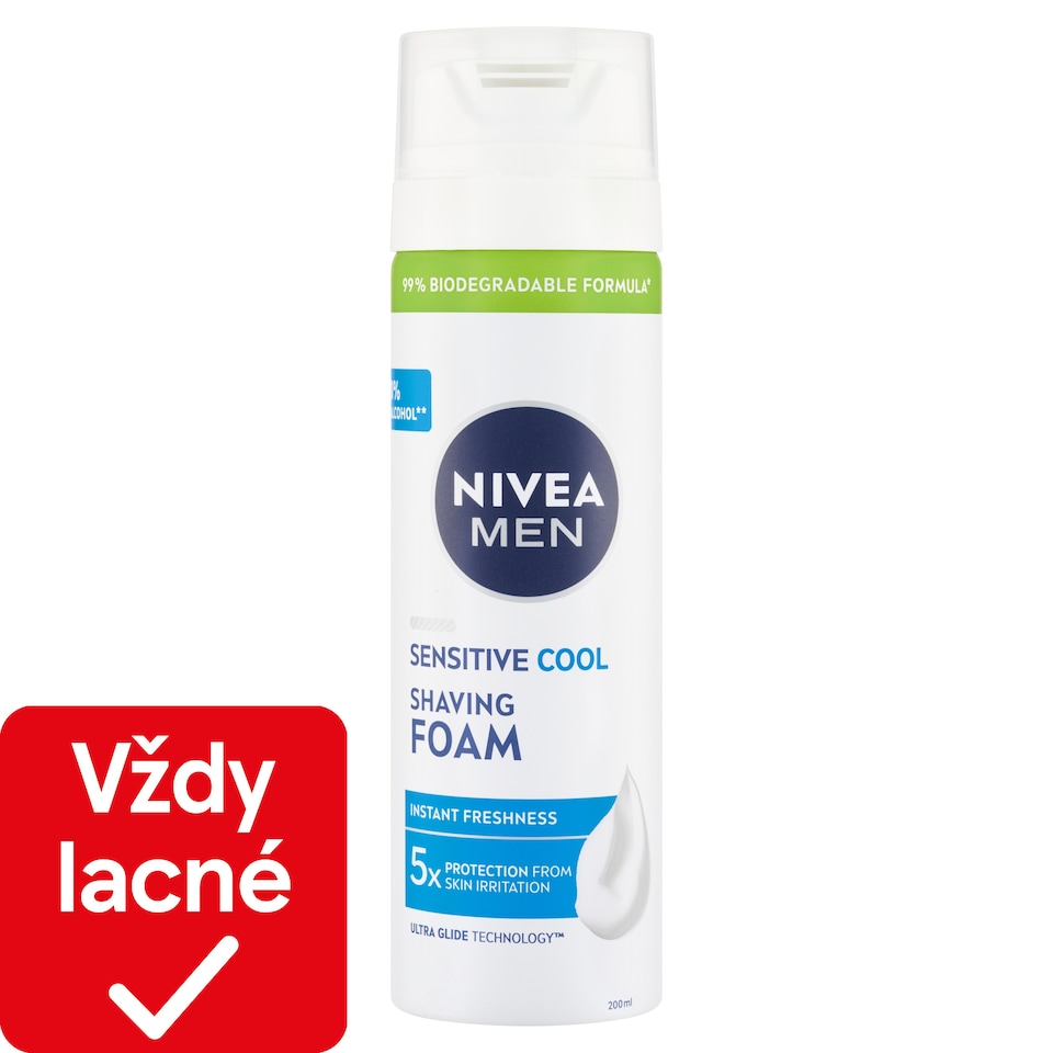 obrázok 1 z Nivea Men Sensitive Cool Pena na holenie 200 ml