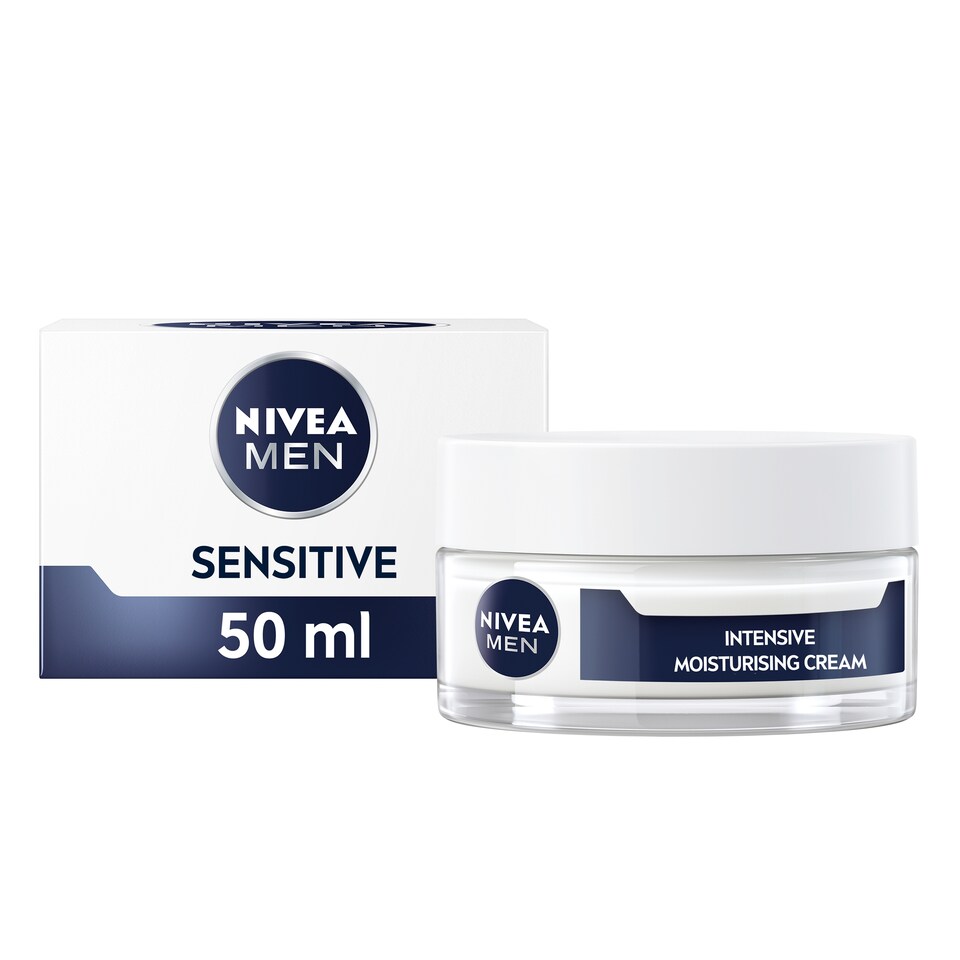 image 1 of Nivea Men Sensitive Face Cream Intensive Moisturiser 50Ml