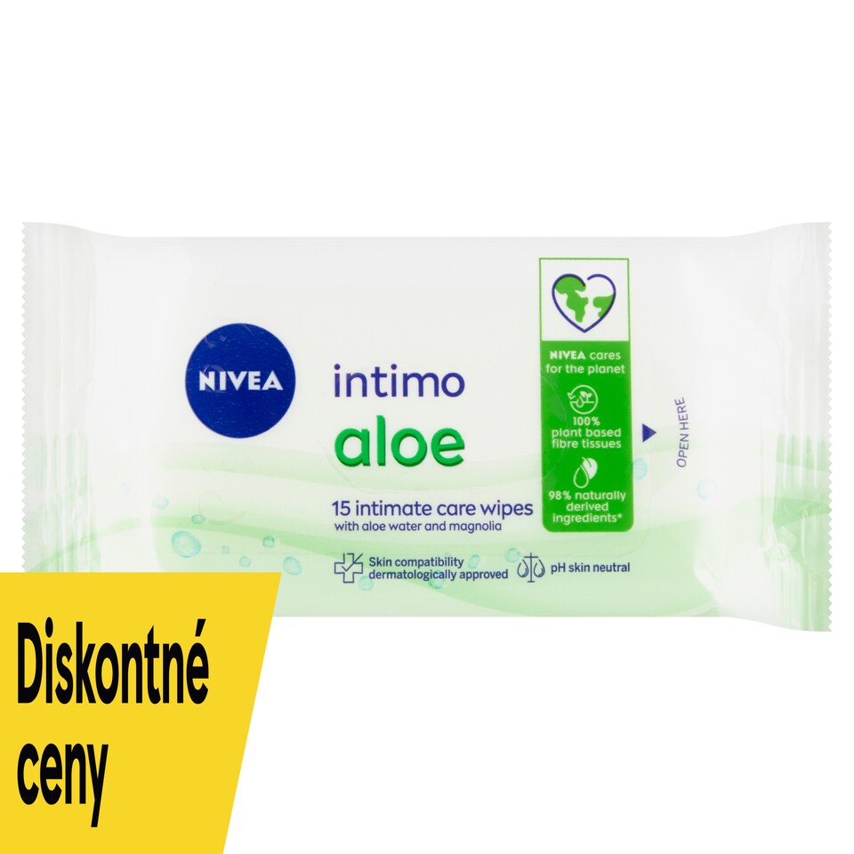 obrázok 1 z Nivea Intimo Aloe Obrúsky pre intímnu hygienu 15 ks