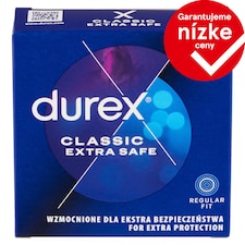 Durex Classic Extra Safe Regular Fit prezervatívy 3 ks