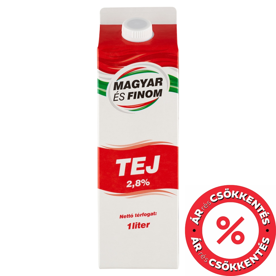 Magyar és Finom tej 2,8% 1 l