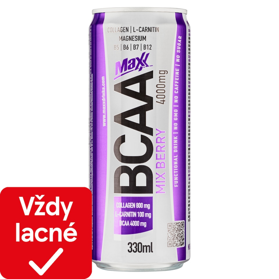 obrázok 1 z Maxx BCAA Mix Berry sýtený nealkoholický nápoj 330 ml