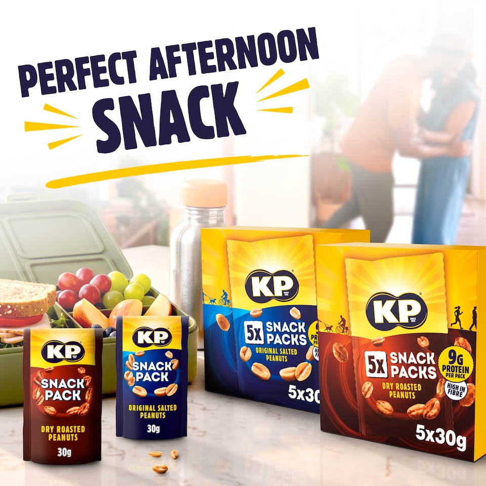 image 1 of Kp Snack Packs Dry Roasted Peanuts 5 X 30G