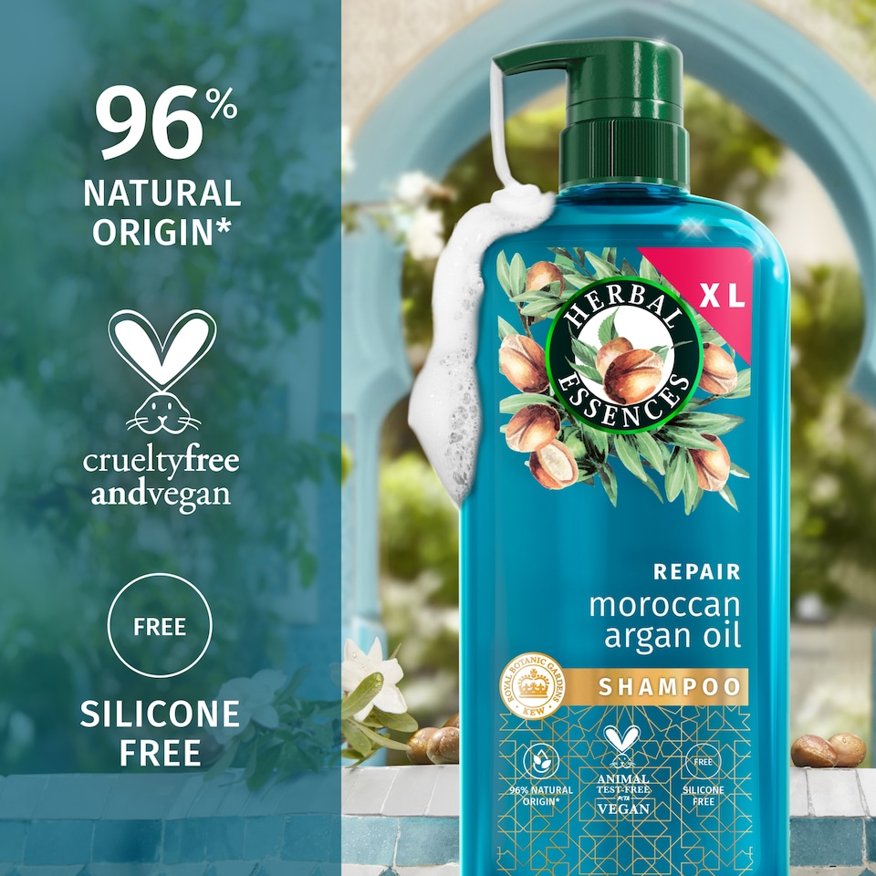 image 1 of Herbal Essences XL Repair Moroccan Argan Oil Shampoo 650ML