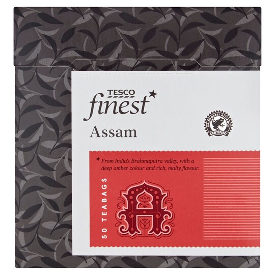 Tesco Finest Assam 50 Teabags 125G Tesco Groceries