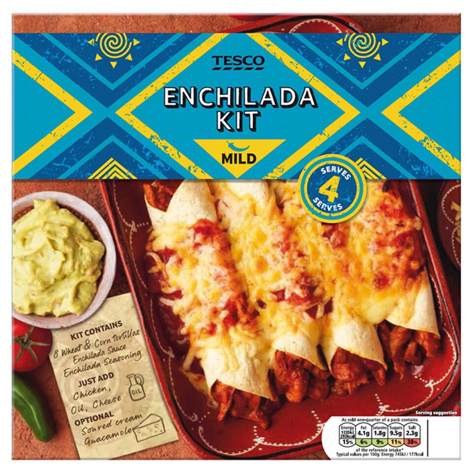 Tesco Enchilada Kit Mild 663G