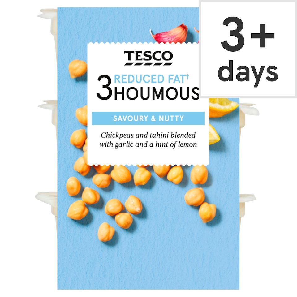 Tesco Reduced Fat 3 Houmous Stacker 180g