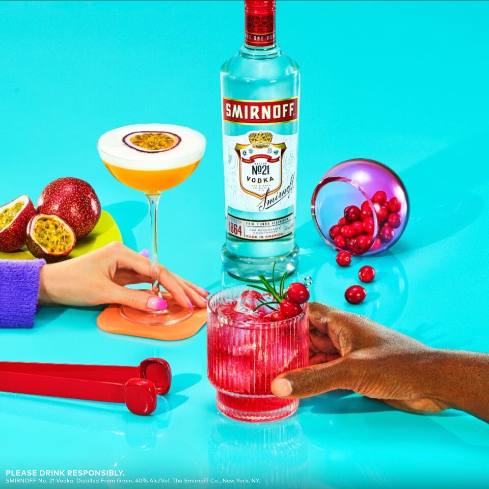 image 1 of Smirnoff No.21 Red Label Vodka Bottle 37.5% Vol 70cl