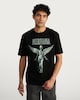 image 1 of Nirvana Cotton Rich Print T-Shirt in Black