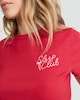 image 2 of F&F Cotton Rich Sleep Club Slogan Pyjama T-Shirt in Red