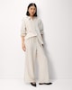 image 1 of F&F Polka Dot Co-ord Shirt in Cream