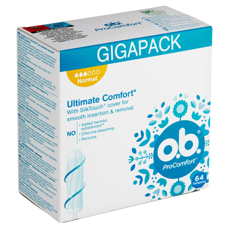 image 1 of O.B. ProComfort Normal Tampons 64 pcs