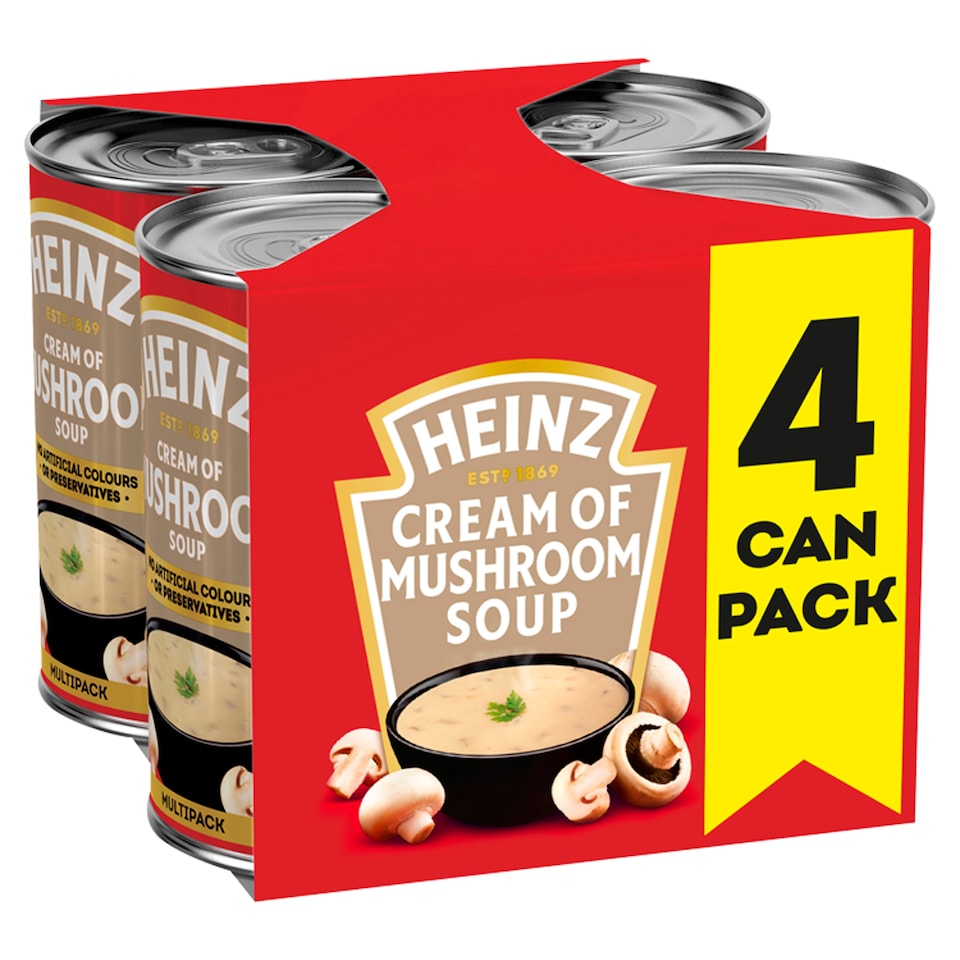 image 1 of Heinz Mushroom Soup 4 X 400G