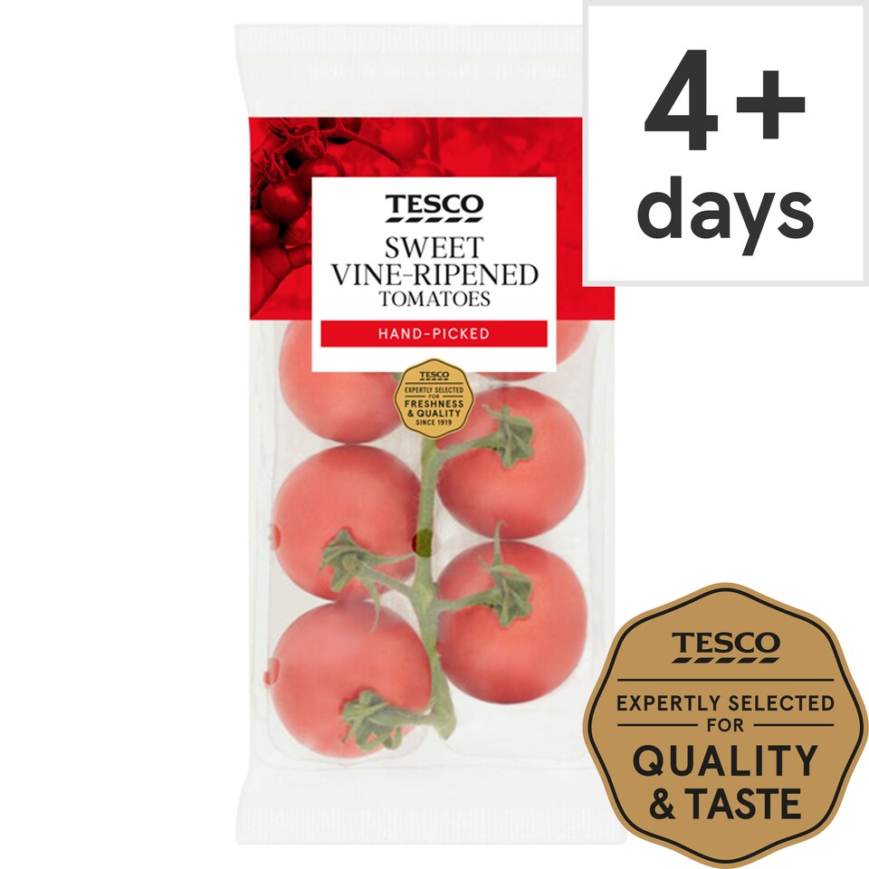 image 1 of Tesco Sweet Vine Ripened Tomatoes 255G