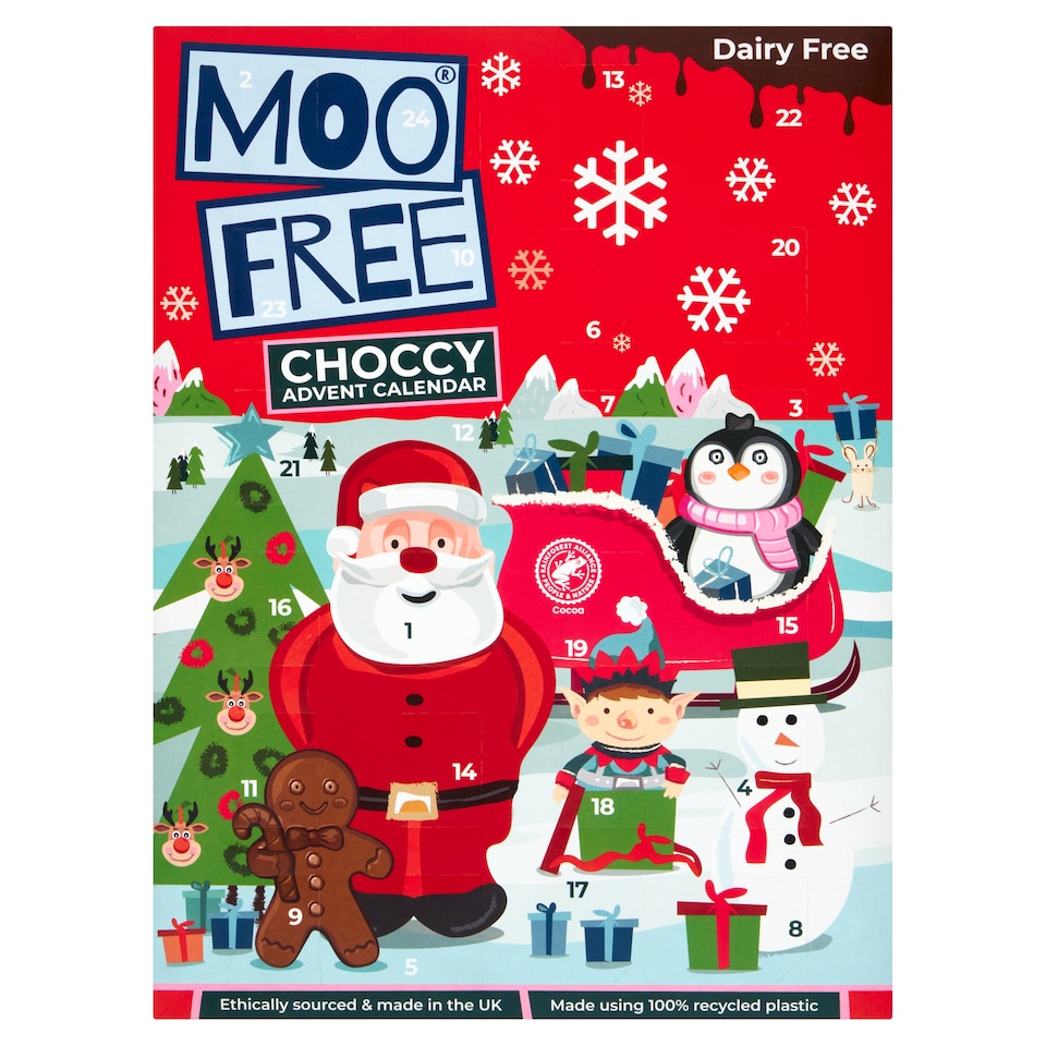 Moo Free Choccy Advent Calendar 70g